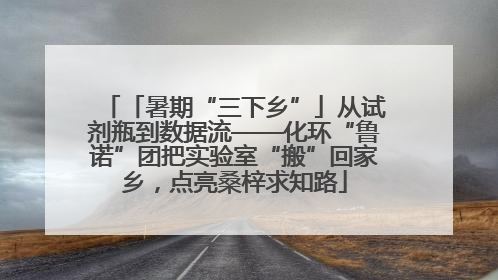 「暑期“三下乡”」从试剂瓶到数据流——化环“鲁诺”团把实验室“搬”回家乡，点亮桑梓求知路