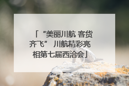 “美丽川航 客货齐飞” 川航精彩亮相第七届西洽会
