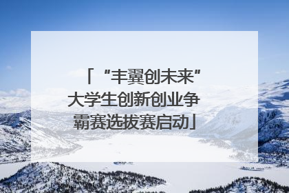 “丰翼创未来”大学生创新创业争霸赛选拔赛启动