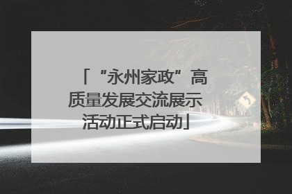 “永州家政”高质量发展交流展示活动正式启动
