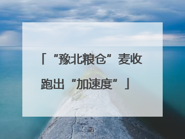 “豫北粮仓”麦收跑出“加速度”