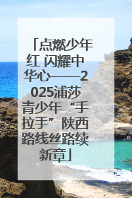 点燃少年红 闪耀中华心——2025浦莎青少年“手拉手”陕西路线丝路续新章