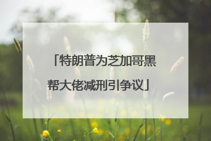 特朗普为芝加哥黑帮大佬减刑引争议