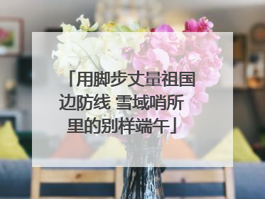 用脚步丈量祖国边防线 雪域哨所里的别样端午