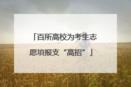 百所高校为考生志愿填报支“高招”