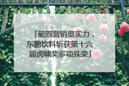 破圈营销显实力，东鹏饮料斩获第十六届虎啸奖多项殊荣