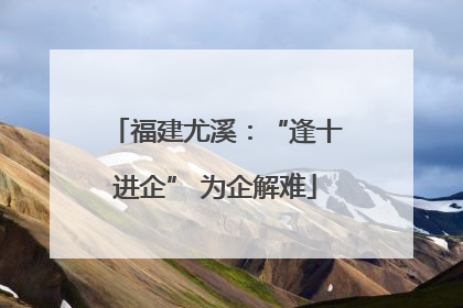 福建尤溪：“逢十进企” 为企解难