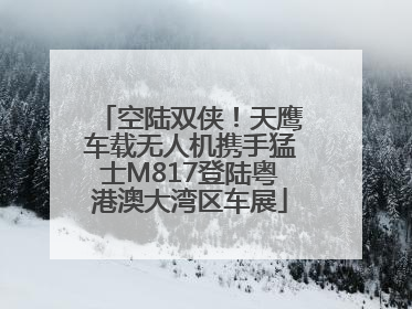 空陆双侠！天鹰车载无人机携手猛士M817登陆粤港澳大湾区车展