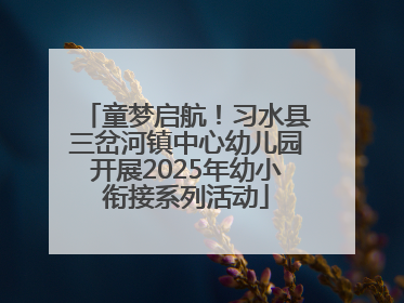 童梦启航！习水县三岔河镇中心幼儿园开展2025年幼小衔接系列活动