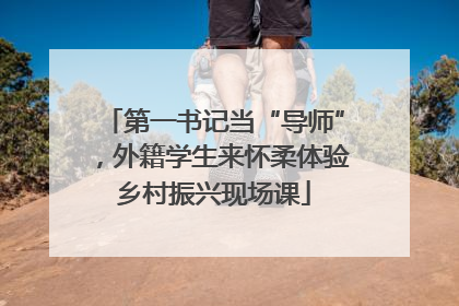 第一书记当“导师”，外籍学生来怀柔体验乡村振兴现场课