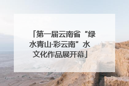 第一届云南省“绿水青山·彩云南”水文化作品展开幕