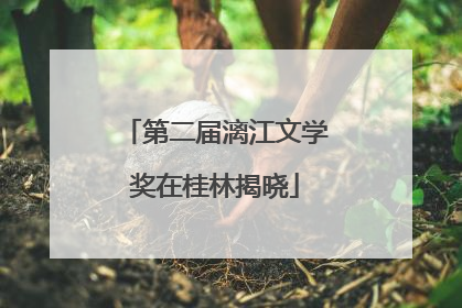 第二届漓江文学奖在桂林揭晓