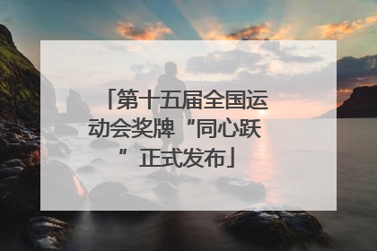 第十五届全国运动会奖牌“同心跃”正式发布