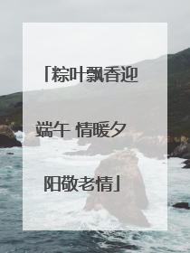 粽叶飘香迎端午 情暖夕阳敬老情