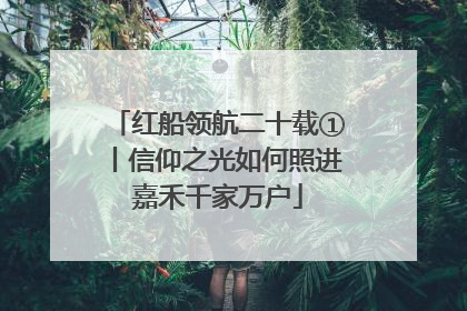 红船领航二十载①丨信仰之光如何照进嘉禾千家万户