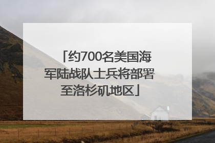 约700名美国海军陆战队士兵将部署至洛杉矶地区