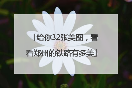 给你32张美图，看看郑州的铁路有多美