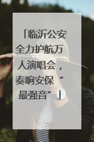 临沂公安全力护航万人演唱会，奏响安保“最强音”