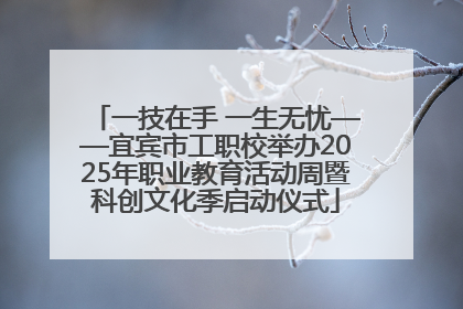 一技在手 一生无忧——宜宾市工职校举办2025年职业教育活动周暨科创文化季启动仪式