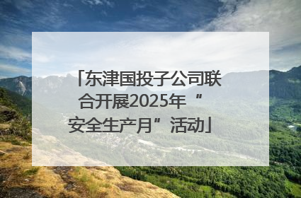 东津国投子公司联合开展2025年“安全生产月”活动