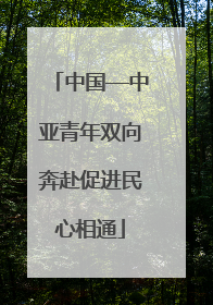 中国—中亚青年双向奔赴促进民心相通