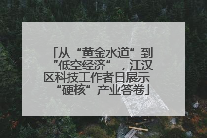 从“黄金水道”到“低空经济”，江汉区科技工作者日展示“硬核”产业答卷
