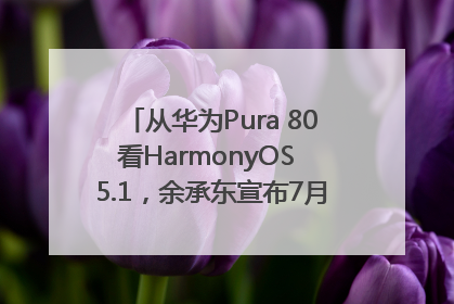 从华为Pura 80看HarmonyOS 5.1，余承东宣布7月迎来首批机型升级