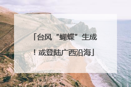 台风“蝴蝶”生成！或登陆广西沿海