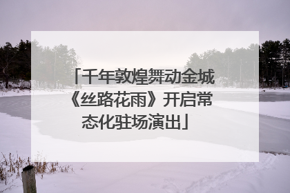 千年敦煌舞动金城《丝路花雨》开启常态化驻场演出
