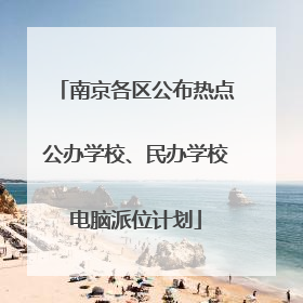 南京各区公布热点公办学校、民办学校电脑派位计划