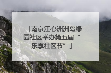 南京江心洲洲岛绿园社区举办第五届“乐享社区节”