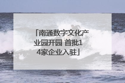南通数字文化产业园开园 首批14家企业入驻