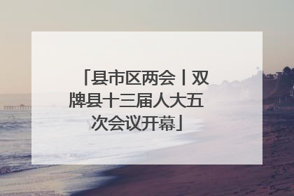 县市区两会丨双牌县十三届人大五次会议开幕
