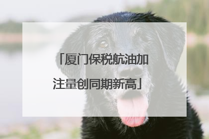 厦门保税航油加注量创同期新高