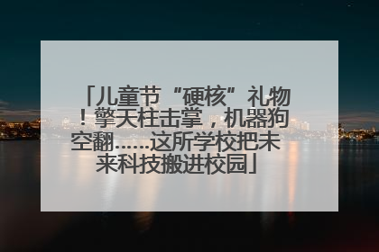 儿童节“硬核”礼物！擎天柱击掌，机器狗空翻……这所学校把未来科技搬进校园