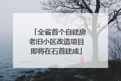 全省首个自建房老旧小区改造项目即将在石首建成