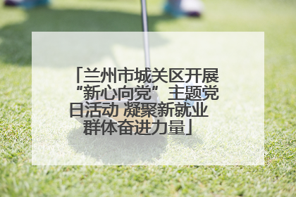 兰州市城关区开展“新心向党”主题党日活动 凝聚新就业群体奋进力量