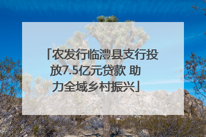 农发行临澧县支行投放7.5亿元贷款 助力全域乡村振兴