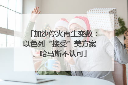 加沙停火再生变数：以色列“接受”美方案、哈马斯不认可