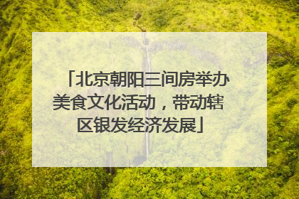北京朝阳三间房举办美食文化活动，带动辖区银发经济发展