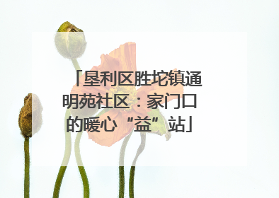 垦利区胜坨镇通明苑社区：家门口的暖心“益”站