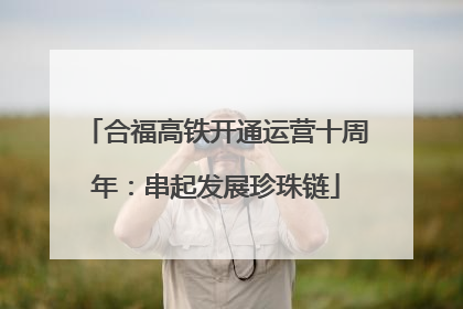 合福高铁开通运营十周年：串起发展珍珠链