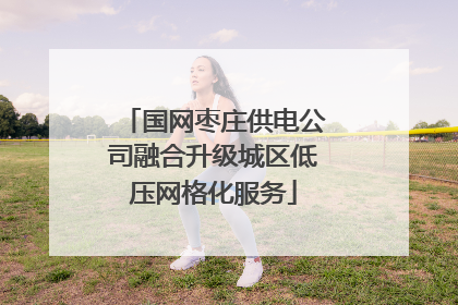 国网枣庄供电公司融合升级城区低压网格化服务