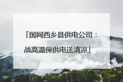 国网西乡县供电公司：战高温保供电送清凉