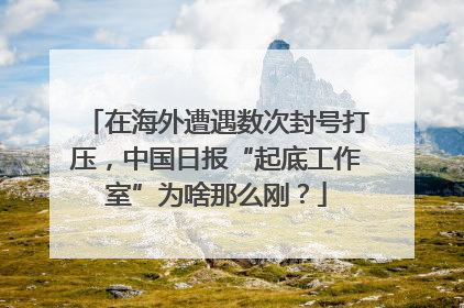 在海外遭遇数次封号打压，中国日报“起底工作室”为啥那么刚？
