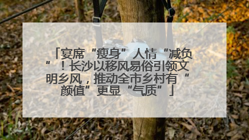 宴席“瘦身”人情“减负”！长沙以移风易俗引领文明乡风，推动全市乡村有“颜值”更显“气质”