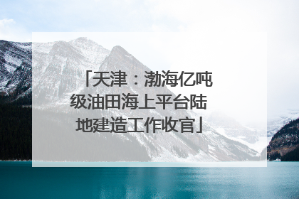 天津：渤海亿吨级油田海上平台陆地建造工作收官