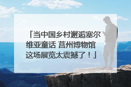 当中国乡村邂逅塞尔维亚童话 莒州博物馆这场展览太震撼了！