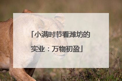 小满时节看潍坊的实业：万物初盈