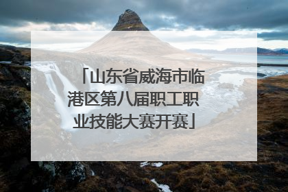 山东省威海市临港区第八届职工职业技能大赛开赛